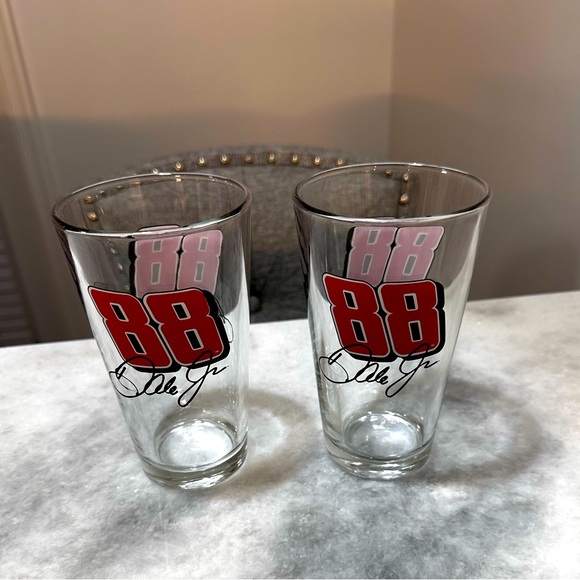 Dale Earnhardt Jr #88 Vintage Pint Glasses - Picture 2 of 5